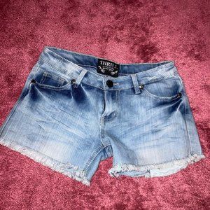Jean Shorts with Back Pocket Detail